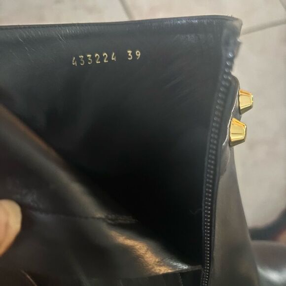 Balenciaga arena Studded Ankle Boots dress shoes cone block heels biker booties - Picture 6 of 8